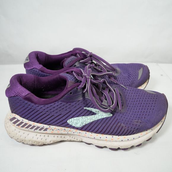 Brooks Women's Unity Adrenaline Gts 20 Running Shoes Purple Size 7.5 - Picture 1 of 10